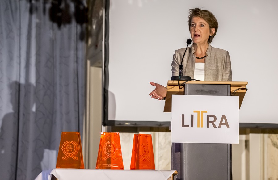 Bundesrätin Simonetta Sommaruga an der LITRA-Mitgliederversammlung 2019